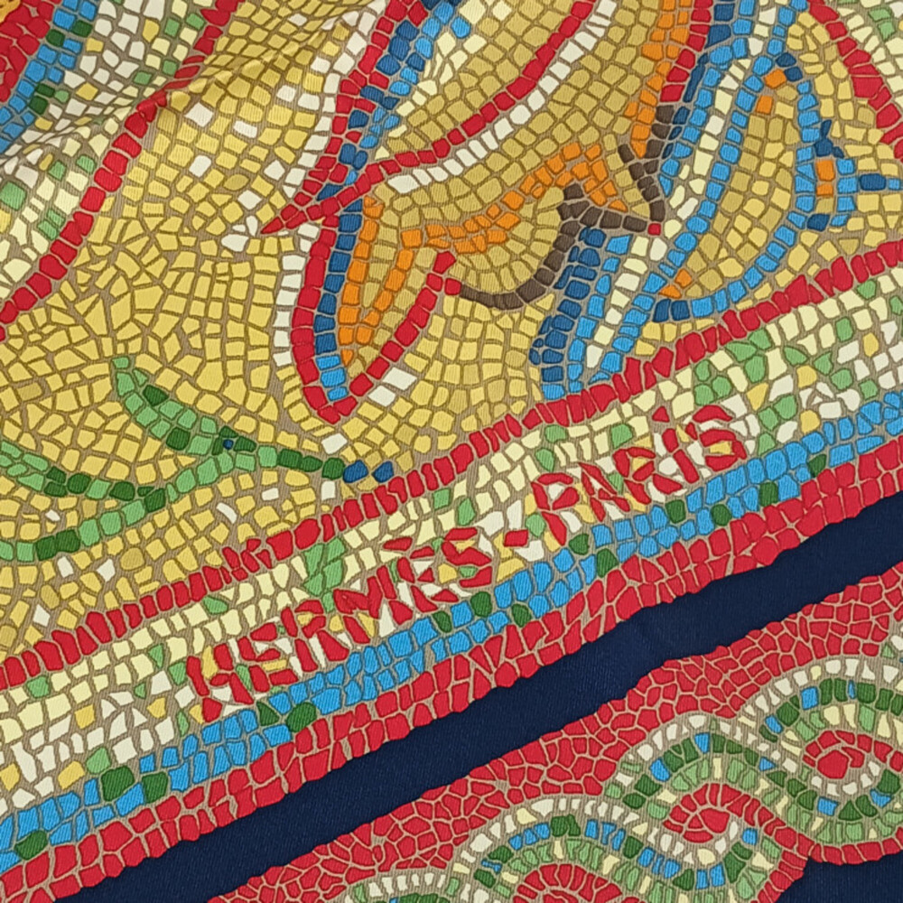 HERMES Authentic Black Silk Scarf - Picture 5 of 6